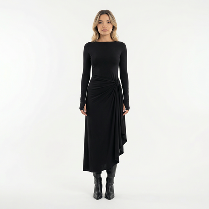 Vestido Maxi Mujer Cruzado Ajustado