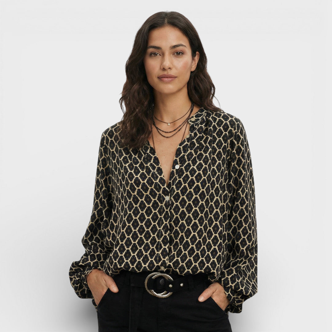 Blusa Mujer Fluida Escote en V - Mavetta