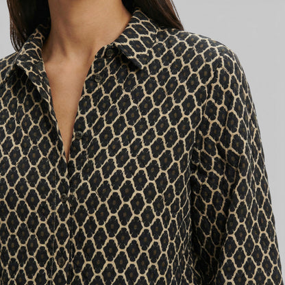 Blusa Mujer Fluida Escote en V