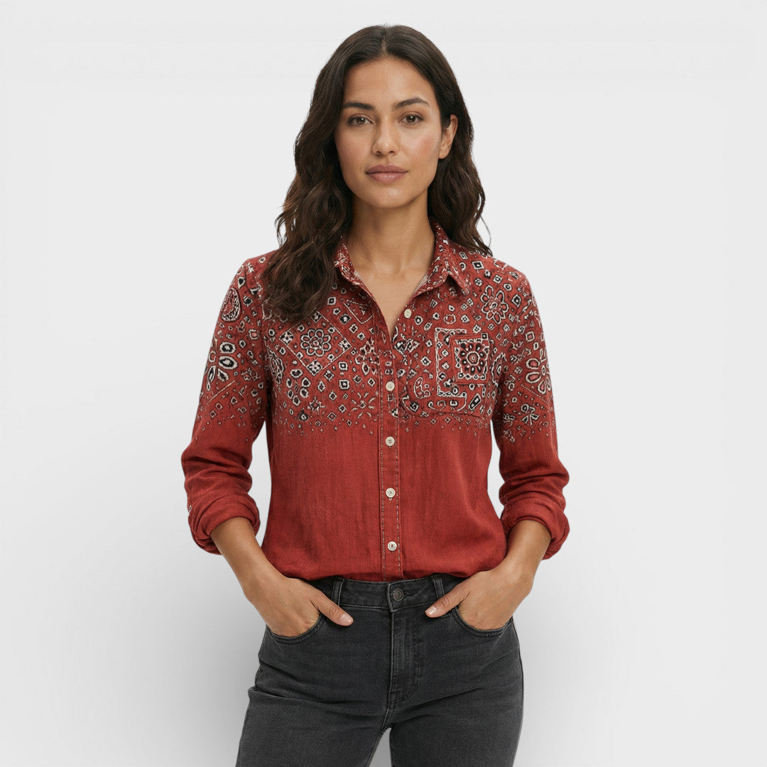 Camisa Mujer Algodón Botones Cuello Clásico - Mavetta