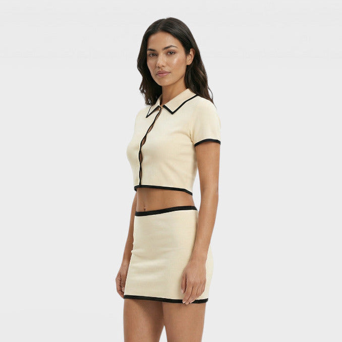 Conjunto Mujer Dos Piezas Algodón Estampado Animal - Mavetta