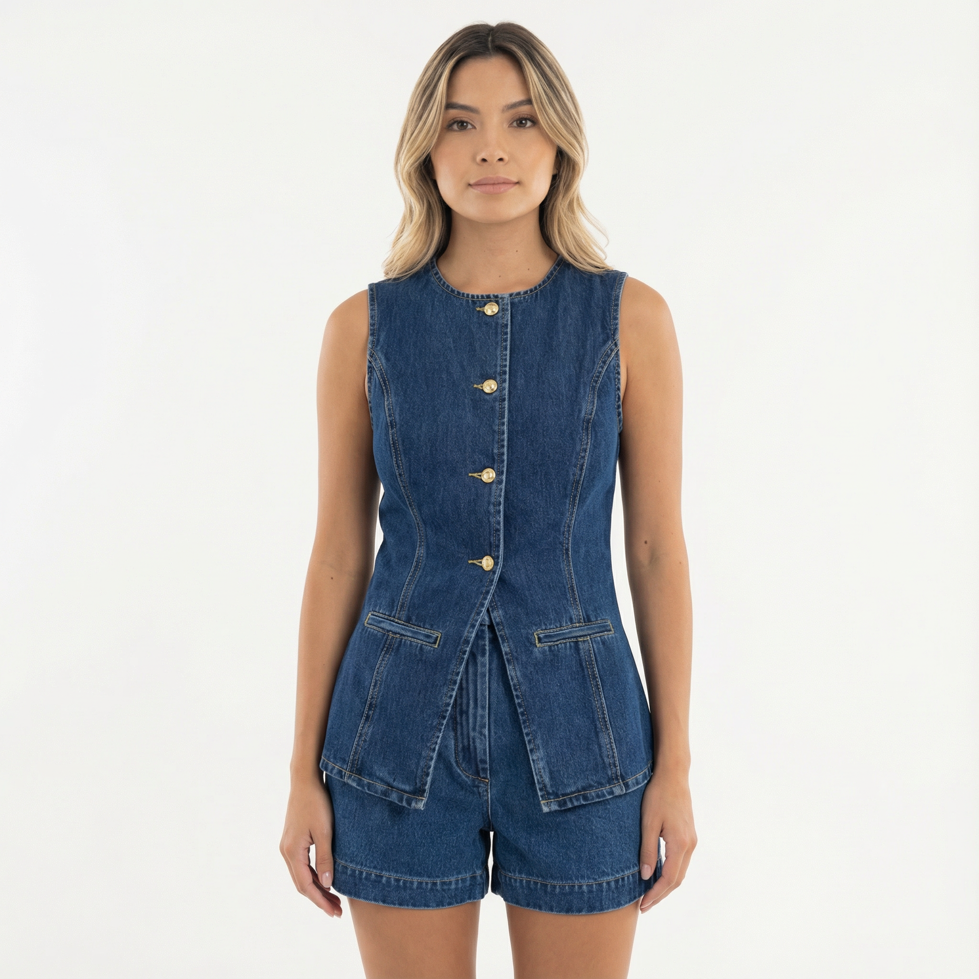 Conjunto Mujer de Denim Ajuste Confortable - Mavetta