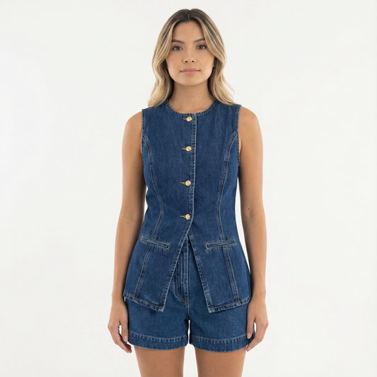 Conjunto Mujer de Denim Ajuste Confortable - Mavetta