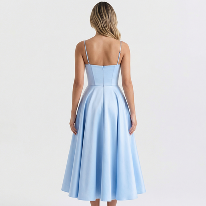 Vestido Mujer Corte Entallado Tela Suave