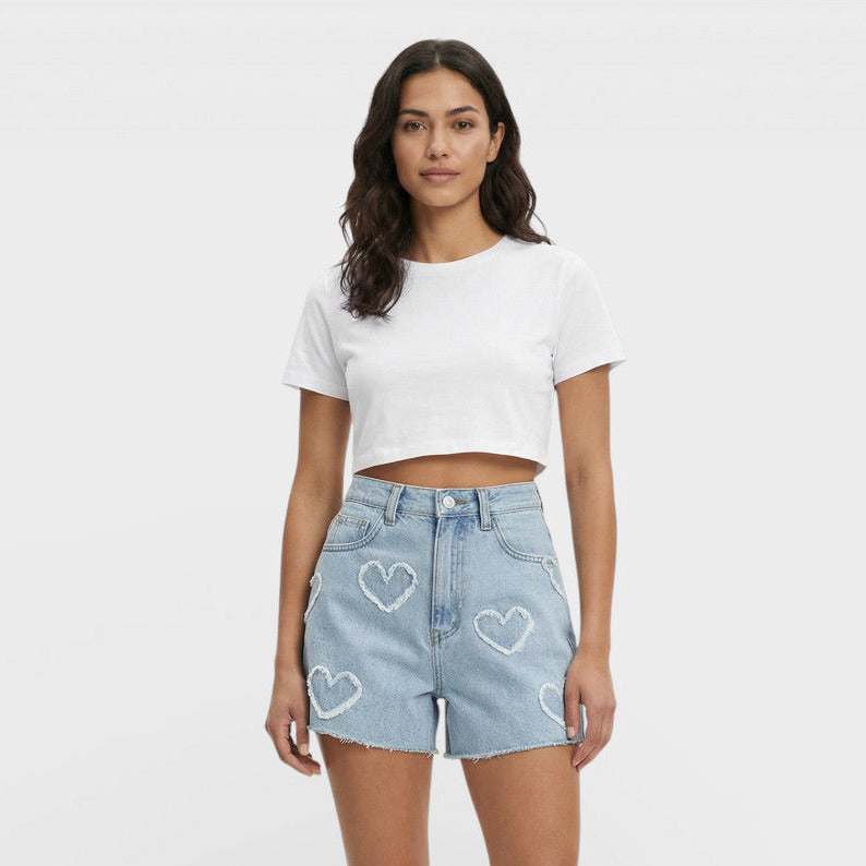 Shorts Mujer Vaqueros Cintura Alta - Mavetta