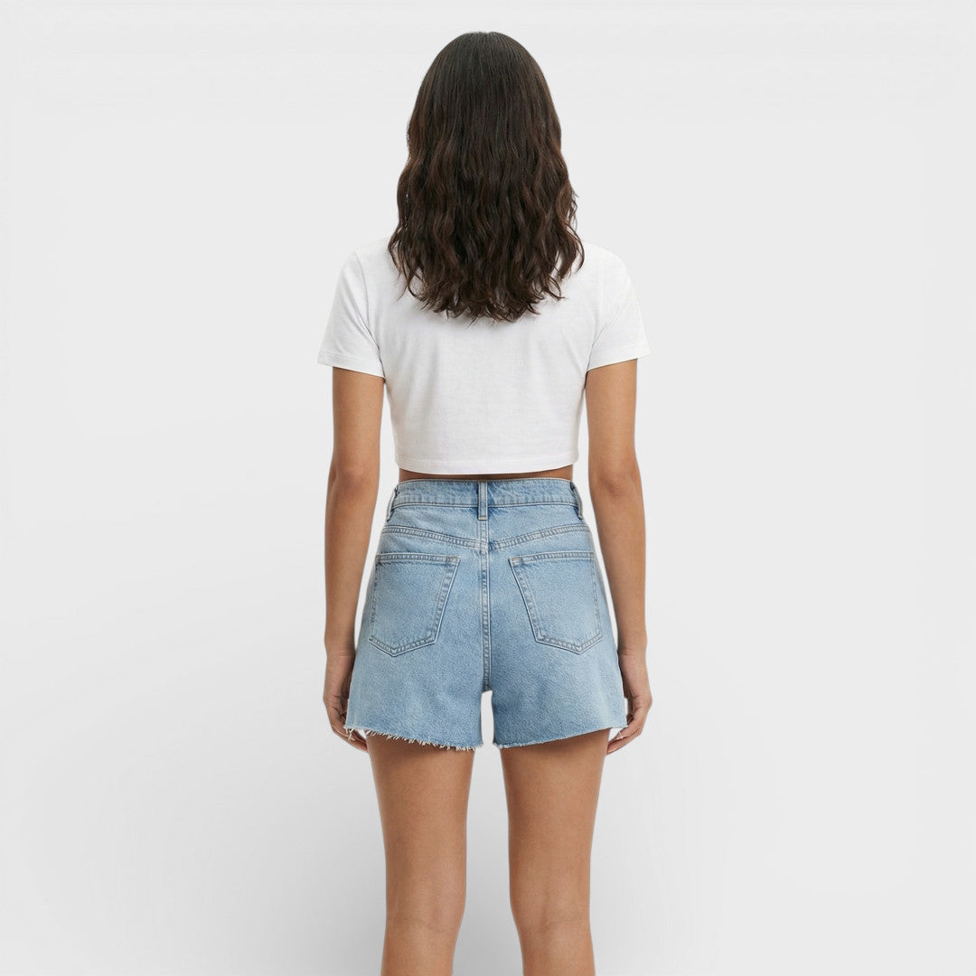 Shorts Mujer Vaqueros Cintura Alta
