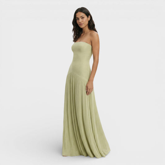 Vestido Largo Mujer Plisado Elegante - Mavetta