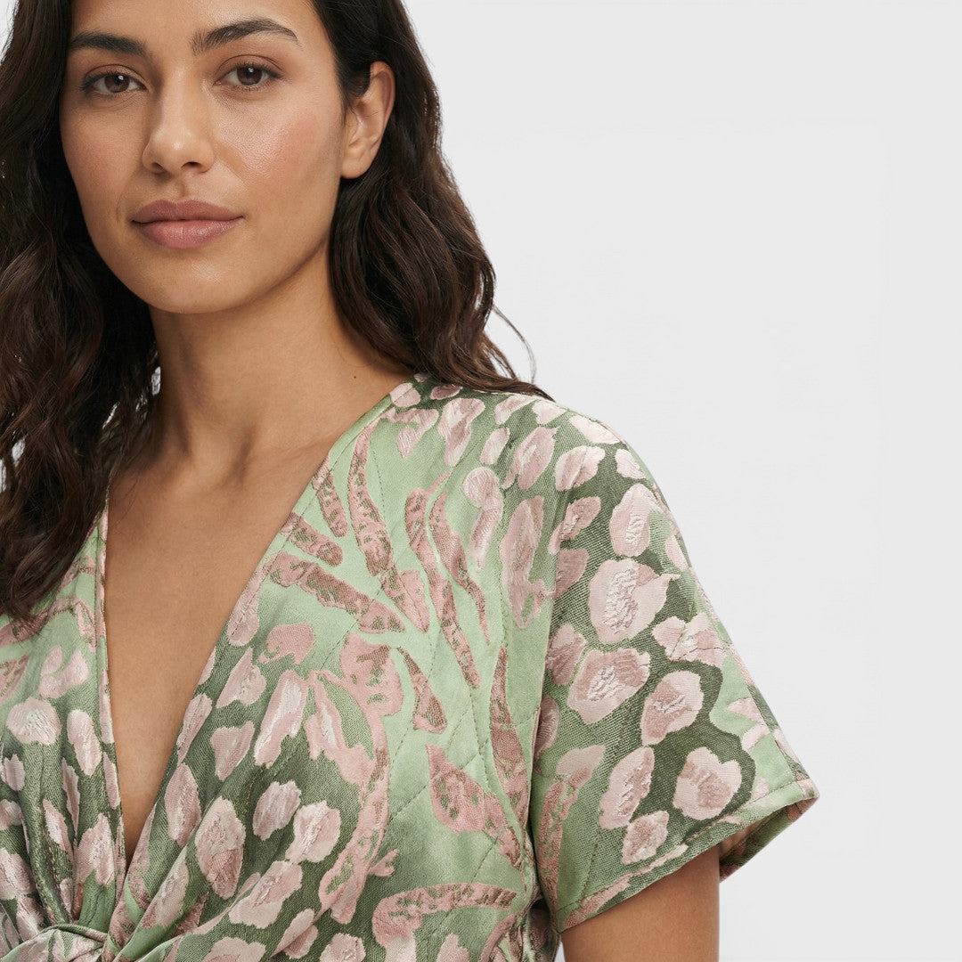 Vestido Largo Mujer Escote en Pico