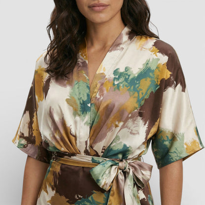 Vestido Largo Mujer Escote en V