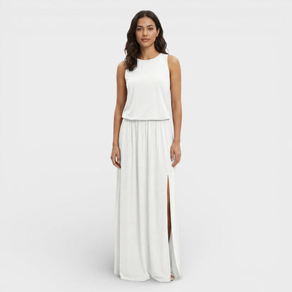 Vestido Largo Mujer Sin Mangas Ajuste Holgado