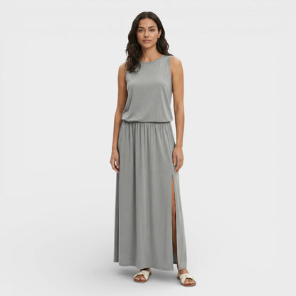 Vestido Largo Mujer Sin Mangas Ajuste Holgado