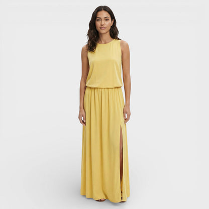 Vestido Largo Mujer Sin Mangas Ajuste Holgado - Mavetta