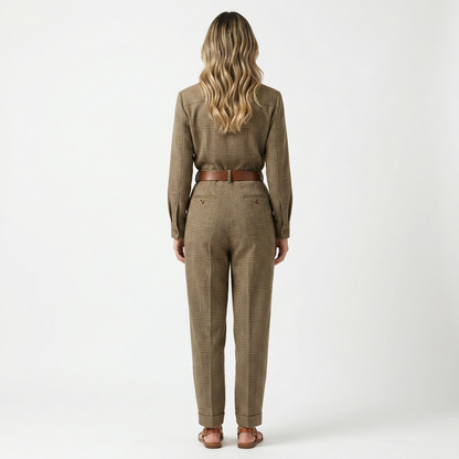 Mono Mujer de Tweed Estampado Cuadros