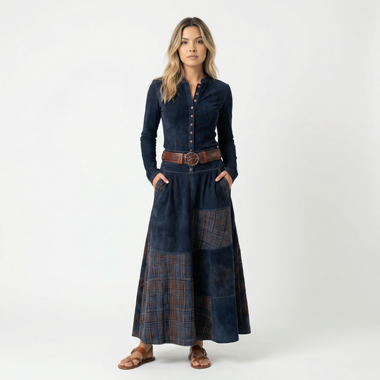 Vestido Largo Mujer Antelina Estilo Vintage - Mavetta