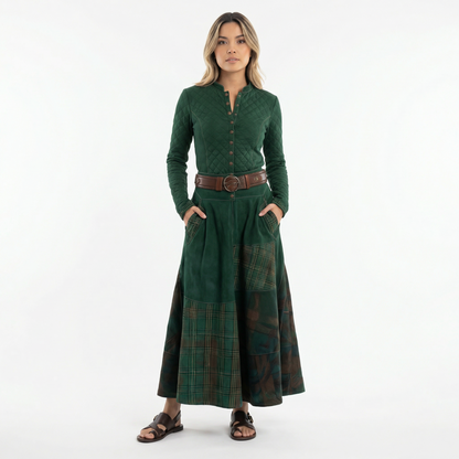 Vestido Largo Mujer Antelina Estilo Vintage