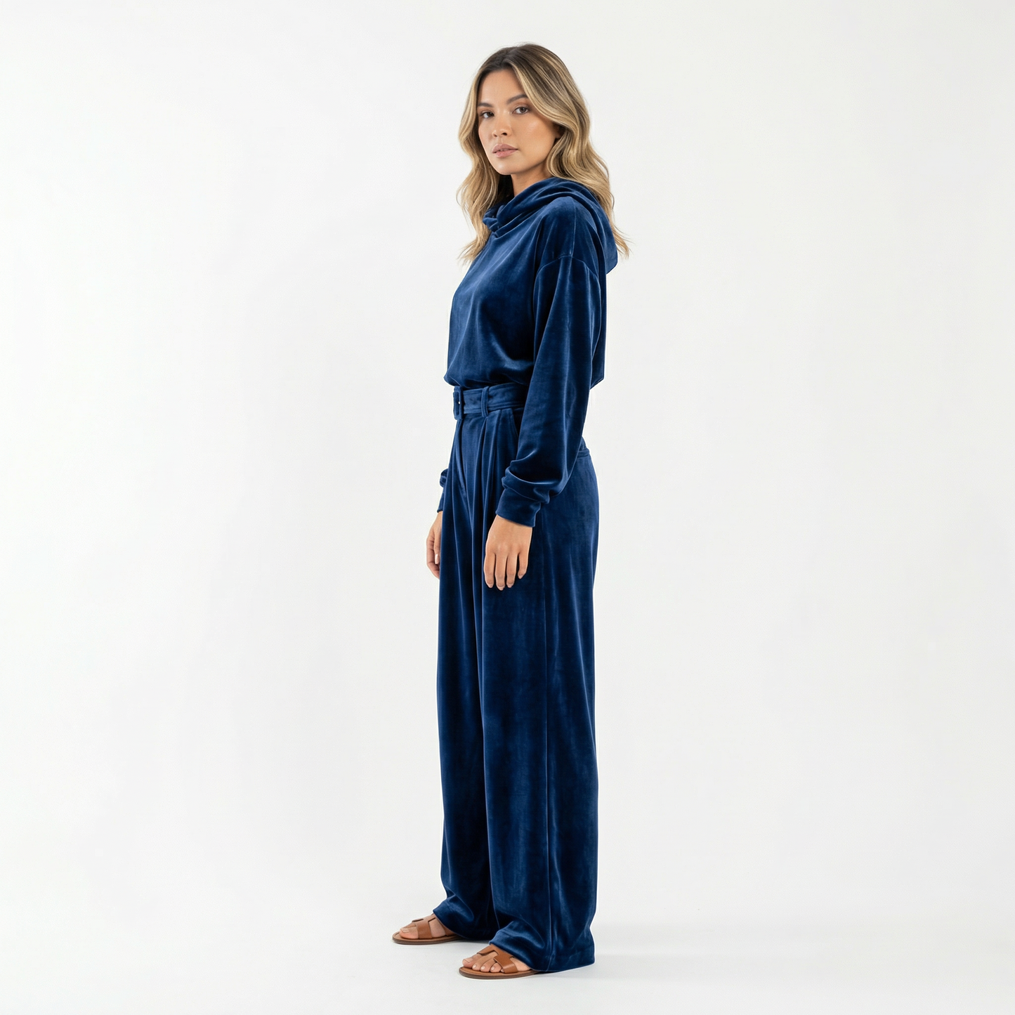 Conjunto Mujer de Terciopelo Estilo Vintage