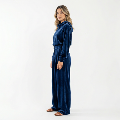Conjunto Mujer de Terciopelo Estilo Vintage