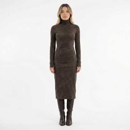 Vestido Midi Mujer de Antelina Cuello Alto - Mavetta