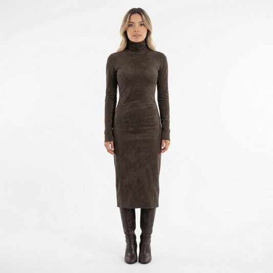 Vestido Midi Mujer de Antelina Cuello Alto - Mavetta