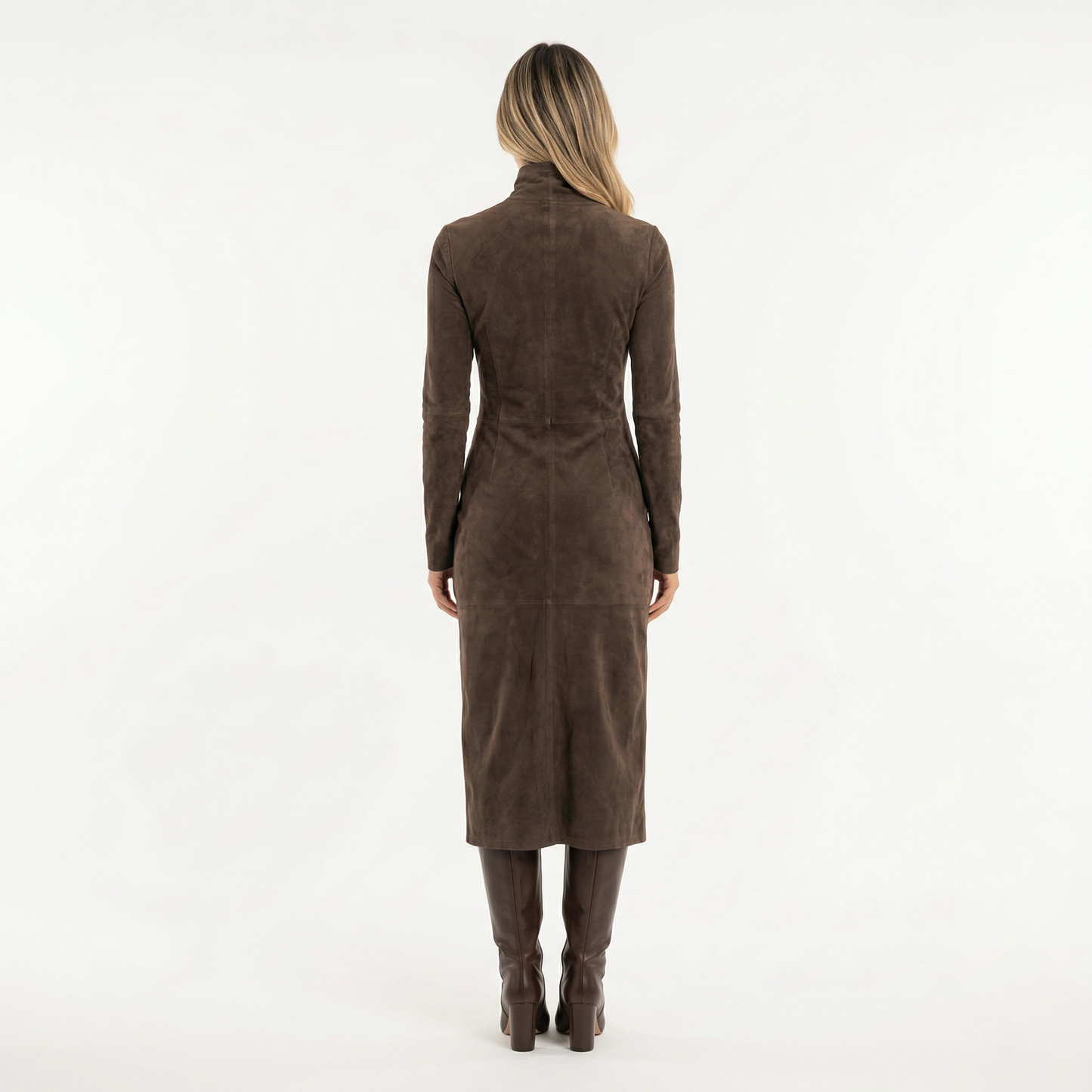 Vestido Midi Mujer de Antelina Cuello Alto