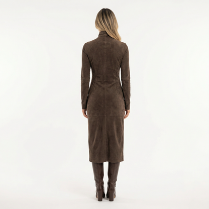 Vestido Midi Mujer de Antelina Cuello Alto