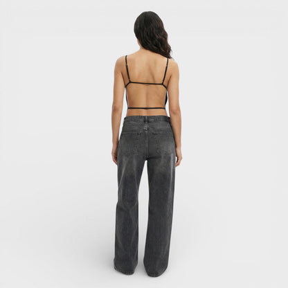 Mujer Espalda Descubierta Ajuste Slim