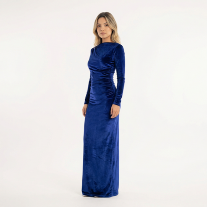 Vestido Midi Mujer de Tela Fluida Ajuste Elegante