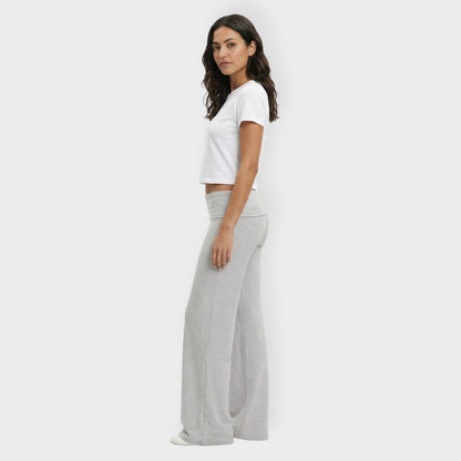 Pantalones Mujer Corte Flare Cintura Baja