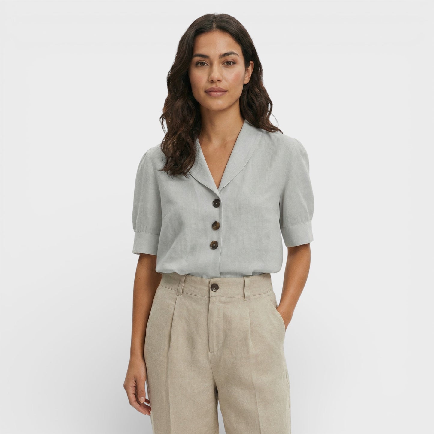 Camiseta Mujer Algodón Corte Recto
