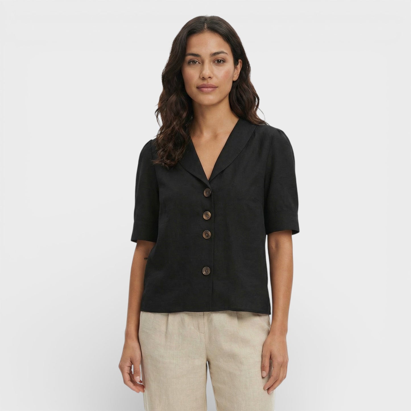 Camiseta Mujer Algodón Corte Recto
