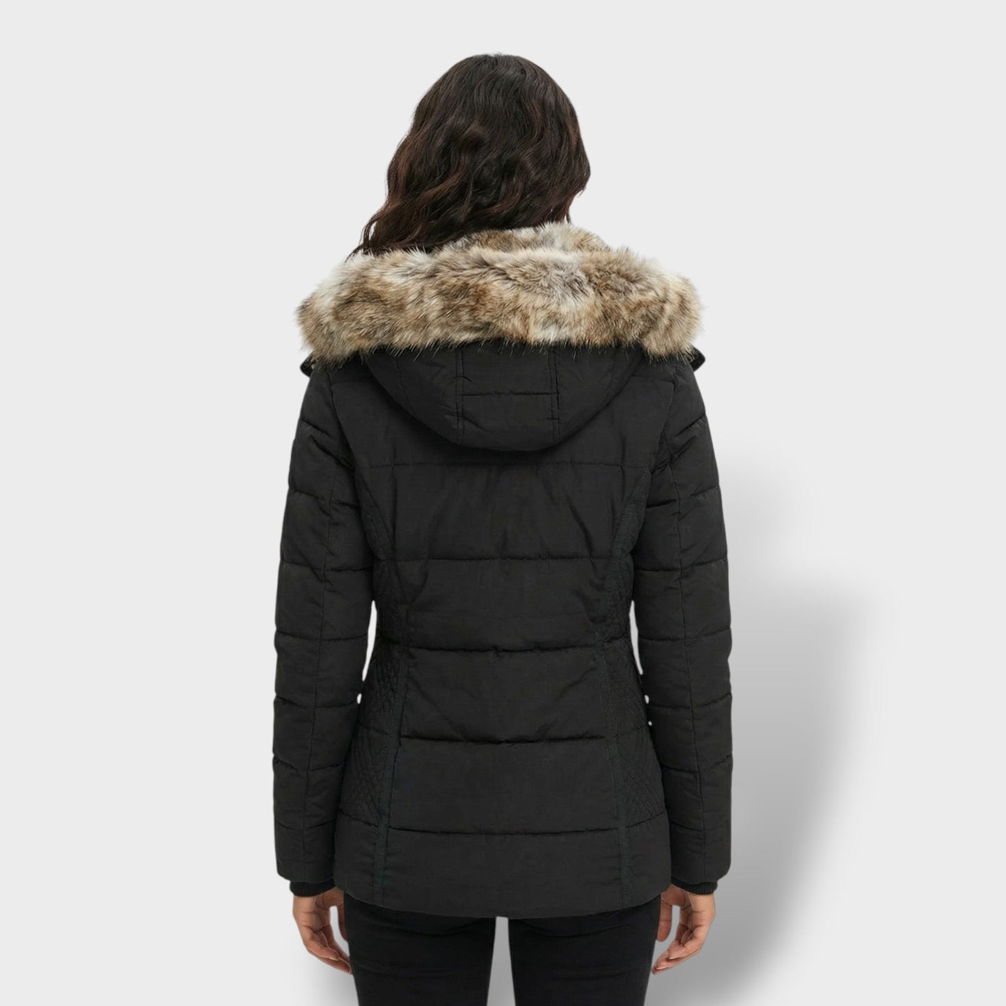 Chaqueta Teddy Mujer Con Capucha Cremallera