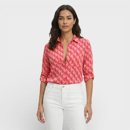 Blusa Mujer Clásica Cuello Clásico