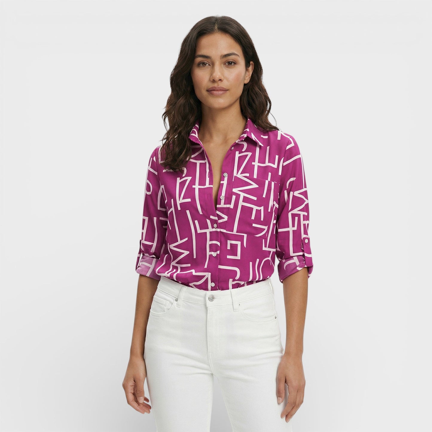 Blusa Mujer Clásica Cuello Clásico