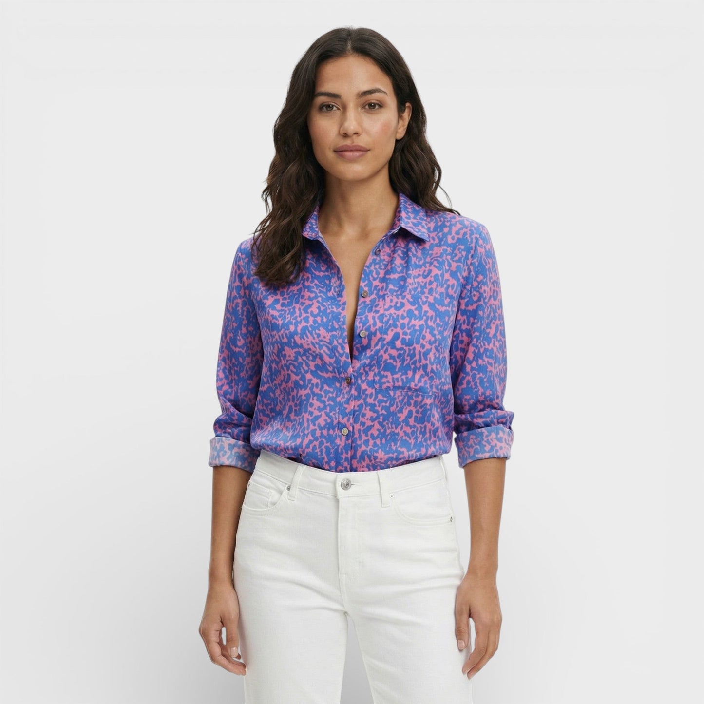 Blusa Mujer Clásica Cuello Clásico