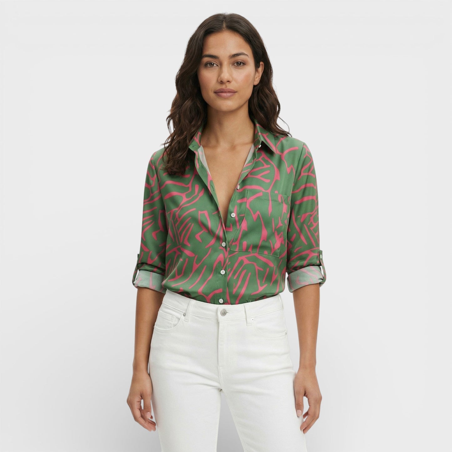 Blusa Mujer Clásica Cuello Clásico