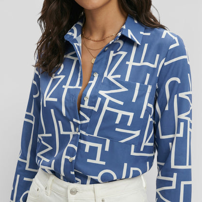 Blusa Mujer Clásica Cuello Clásico