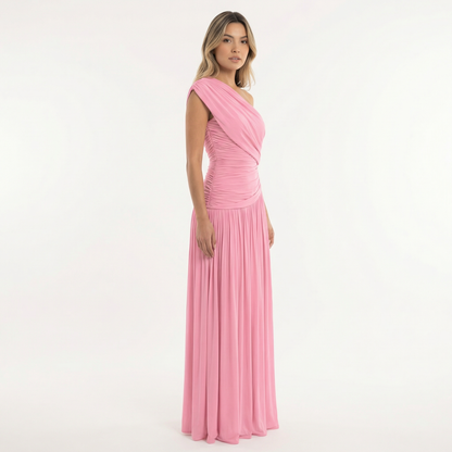 Vestido Fiesta Mujer Asimétrico Largo