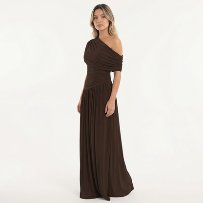 Vestido Fiesta Mujer Asimétrico Largo