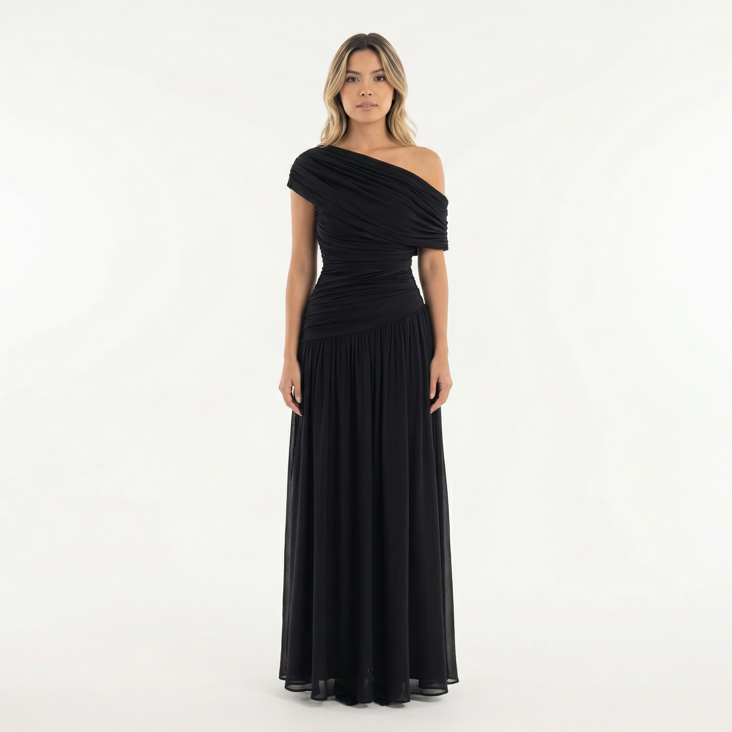 Vestido Fiesta Mujer Asimétrico Largo