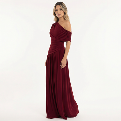 Vestido Fiesta Mujer Asimétrico Largo