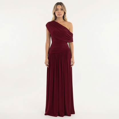 Vestido Fiesta Mujer Asimétrico Largo