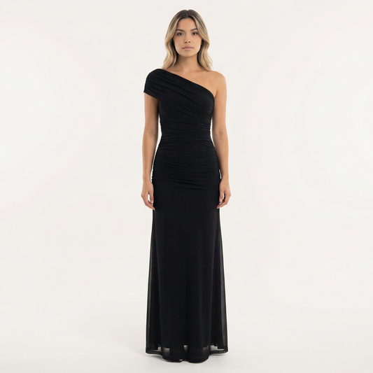 Vestido Midi Mujer Fiesta Asimétrico - Mavetta