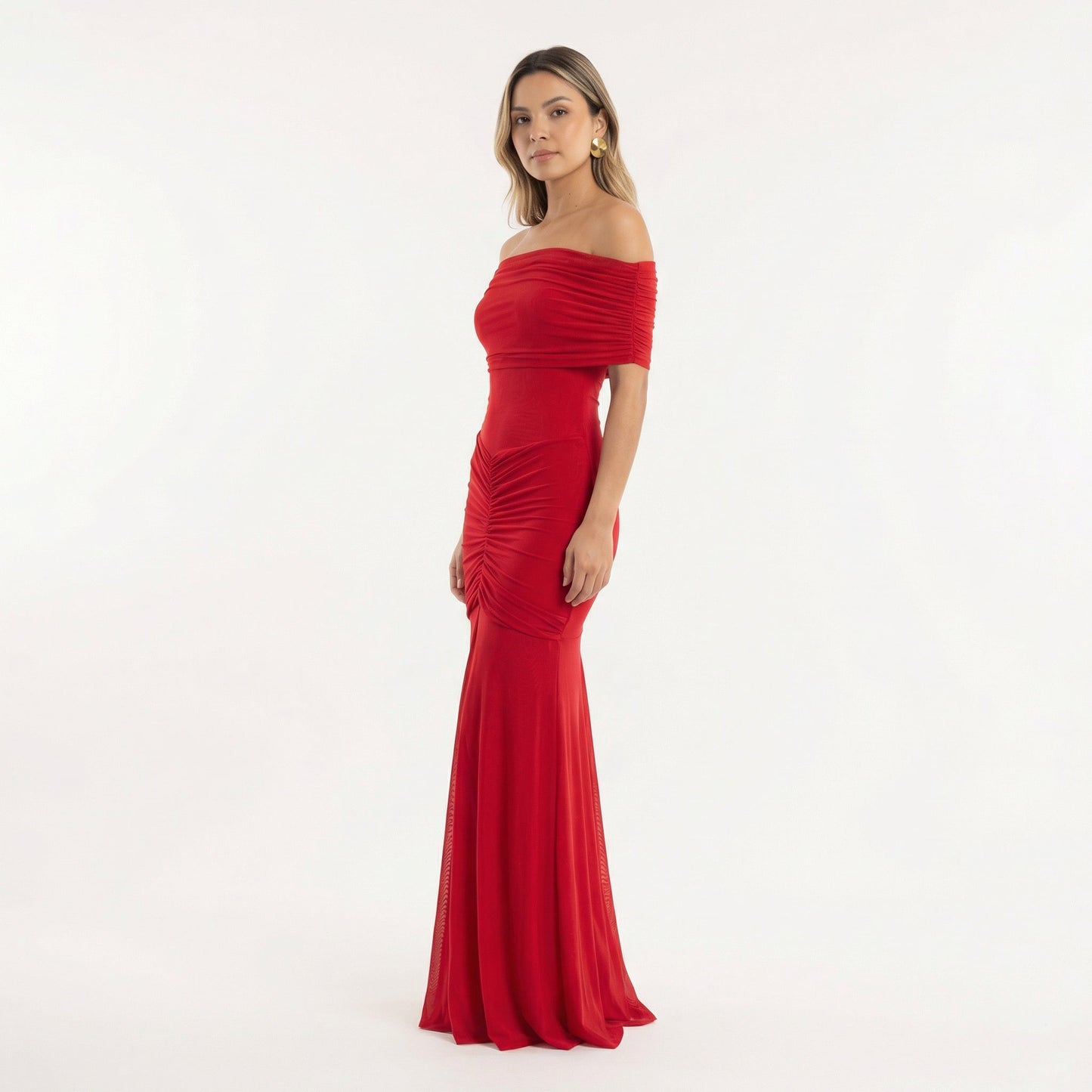 Vestido Largo Mujer Fiesta Corte Elegante