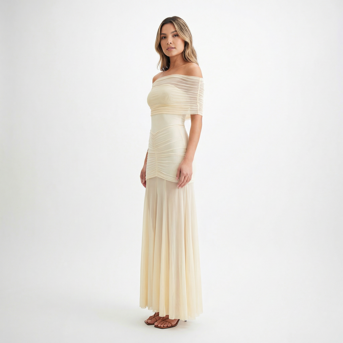 Vestido Largo Mujer Fiesta Corte Elegante