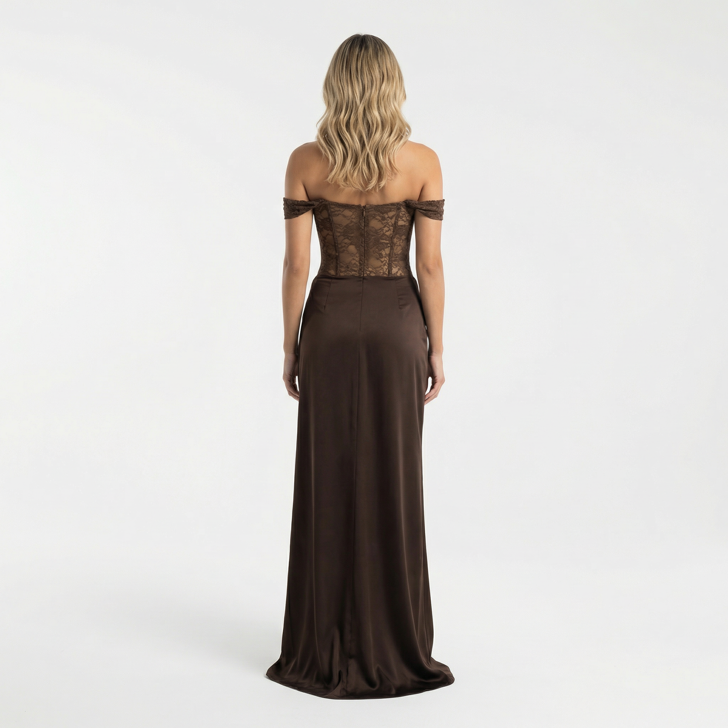 Vestido Maxi Mujer Fiesta Corte Asimétrico