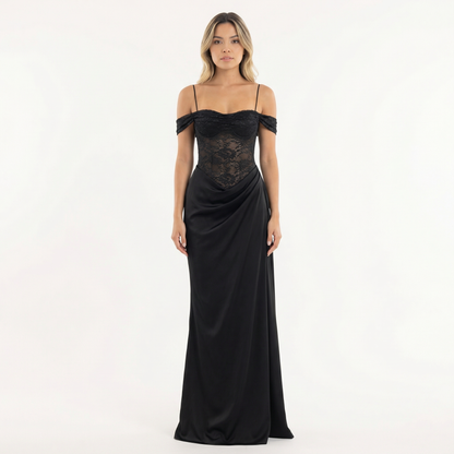 Vestido Maxi Mujer Fiesta Corte Asimétrico