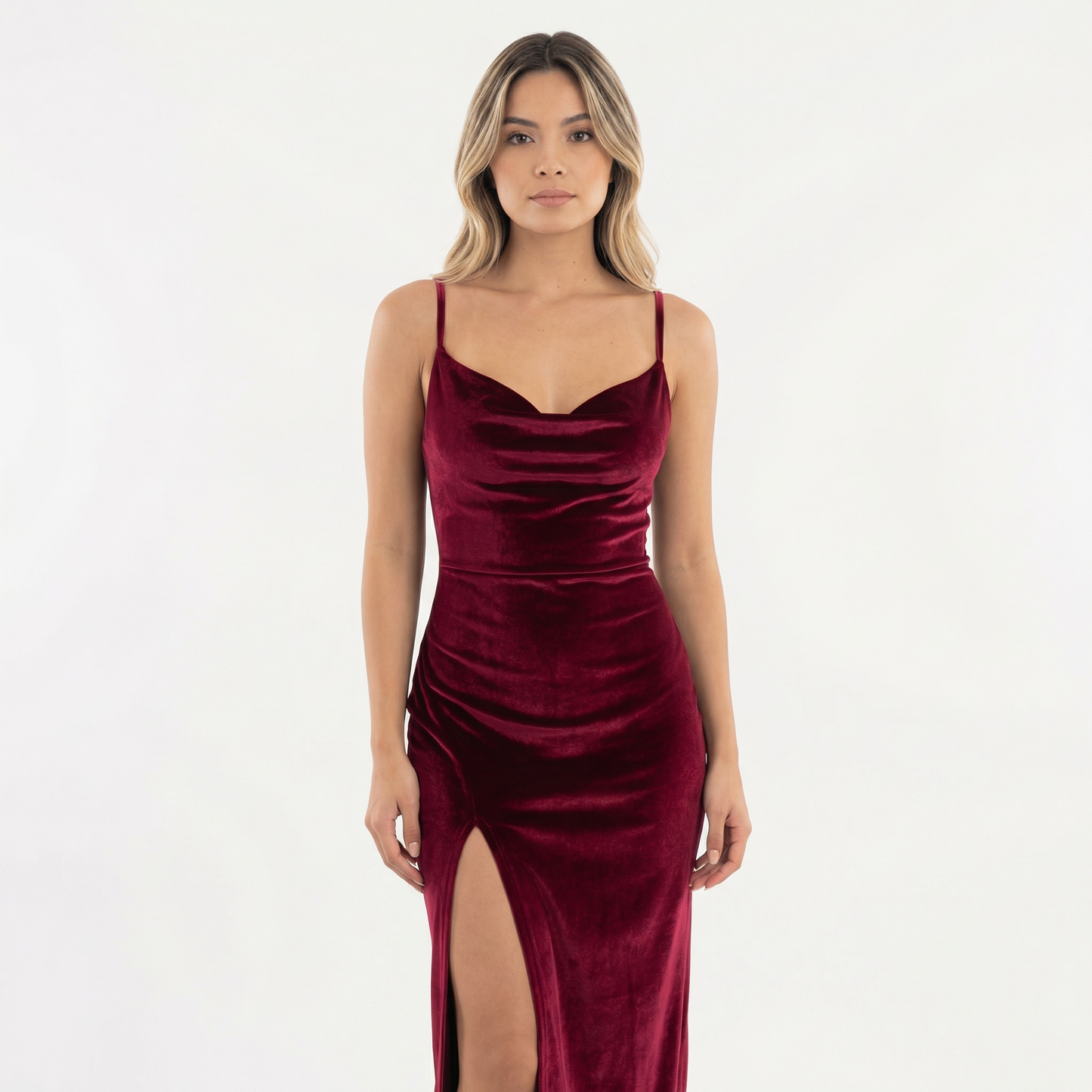 Vestido Maxi Mujer de Terciopelo Elegante - Mavetta
