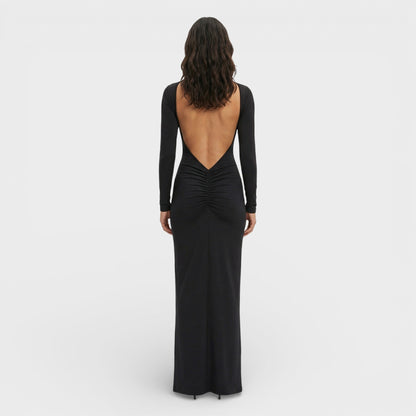 Vestido Maxi Espalda Abierta Elegante - Mavetta