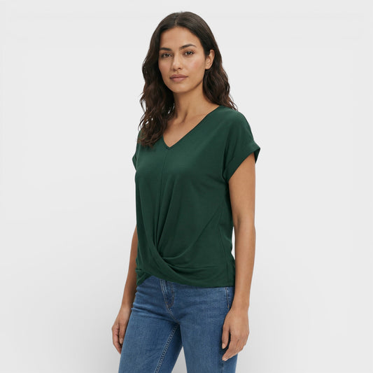 Camiseta Mujer Efecto Moldeador Escote Pico - Mavetta