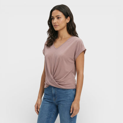 Camiseta Mujer Efecto Moldeador Escote Pico